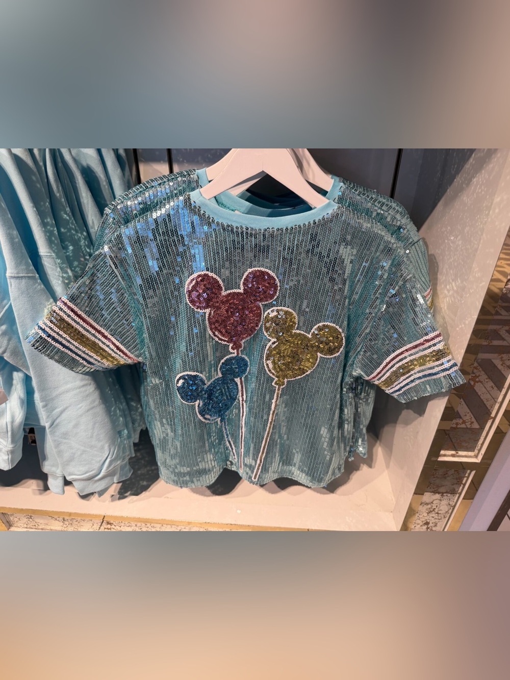 Disney Parks Mickey balloons Sequin Shirt WDW 2026